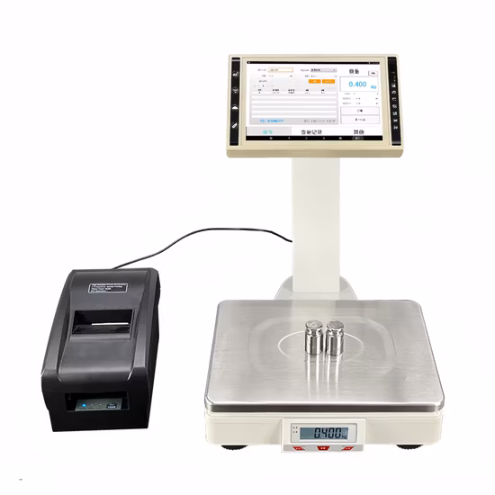 Registratore di cassa touch screen per pesatrice per supermercato con bilancia