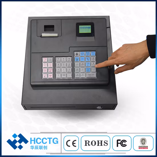 Sistema POS software per punto vendita al dettaglio per registratore di cassa elettronico più economico con cassetto contanti (ECR600)