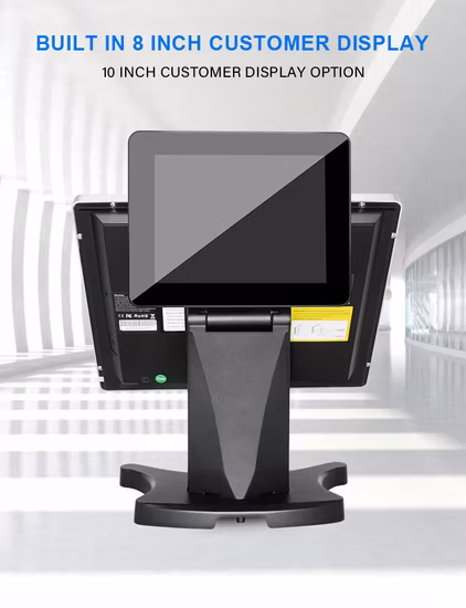 Registratore di cassa touch screen per chiosco PC tutto in uno con finestra Android POS da 15,6 pollici